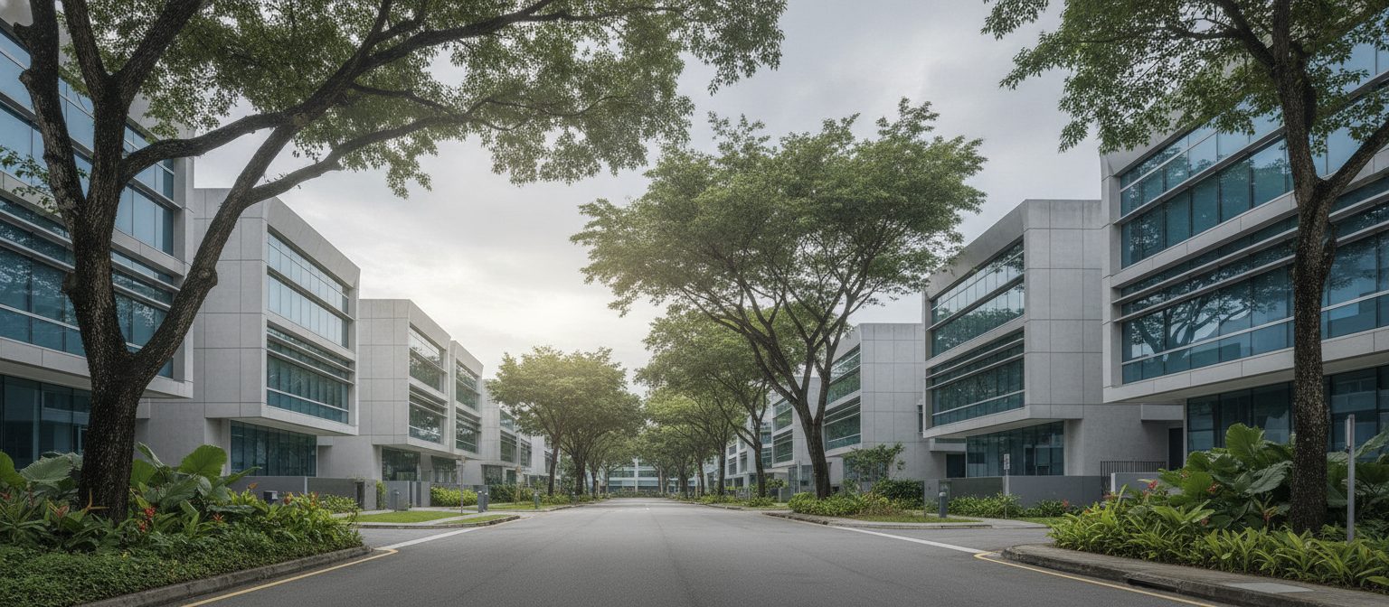 A low-rise industrial park in Singapore